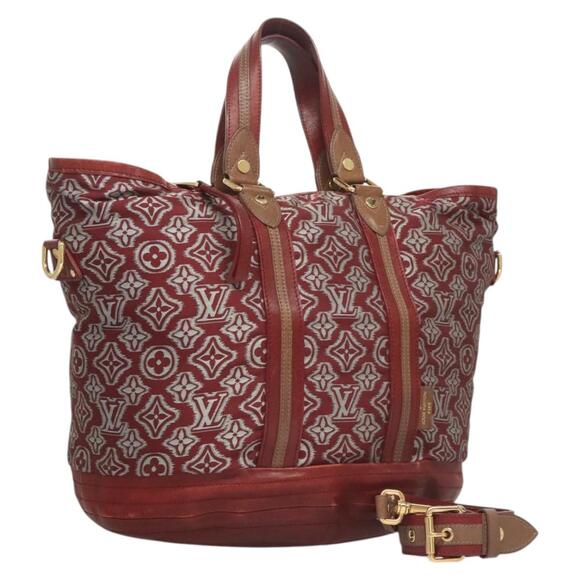 LOUIS VUITTON Monogram Jaguar Aviator Hand Bag Bordeaux M40384 - Picture 1 of 16